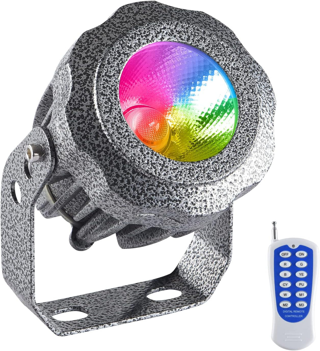 10W RGB LED Outdoor Landscape Spotlight with Remote Control M5197