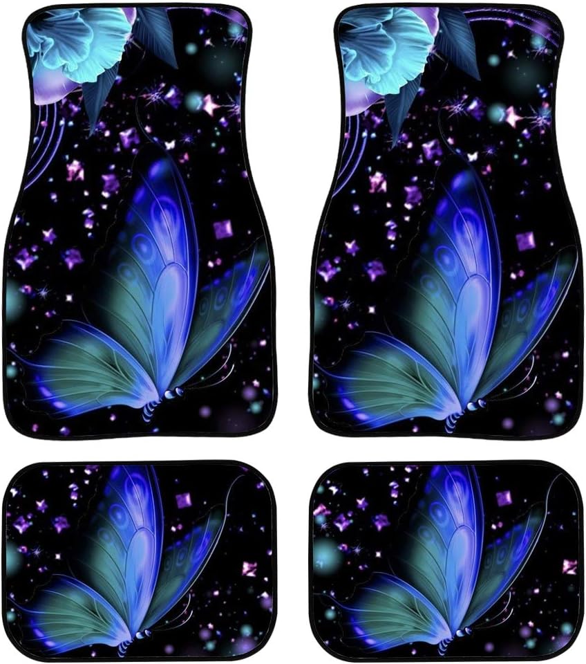 Butterflies Car Floor Mat Front/Rear Carpet Z765