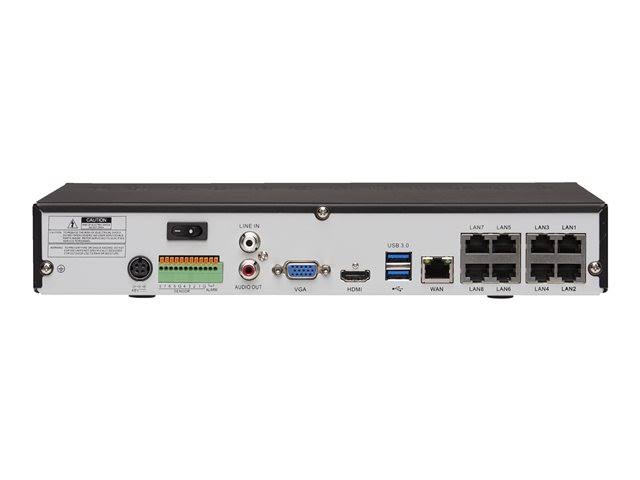 8-Channel NVR with 8 Outdoor Cameras Night Vision Wired Ethernet D642
