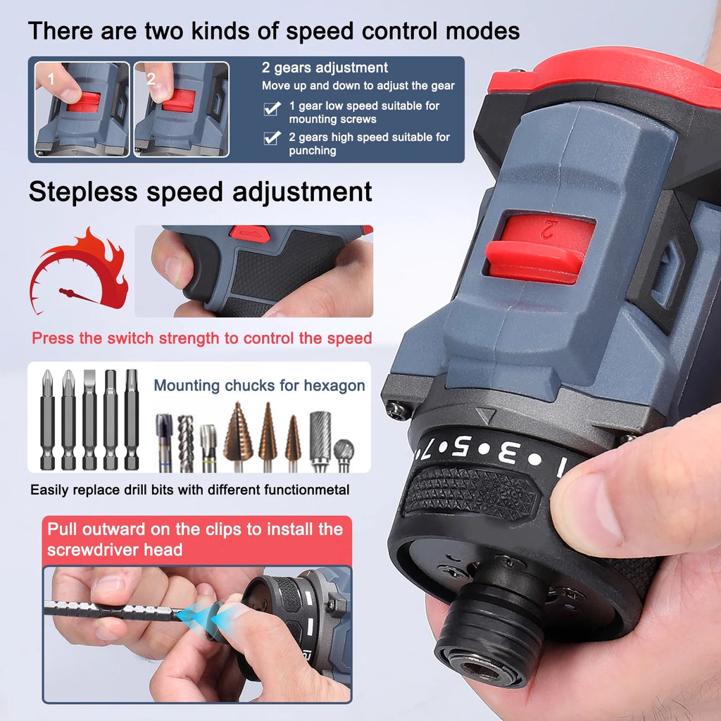 16.8V 45Nm Torque Electric Screwdriver M40015