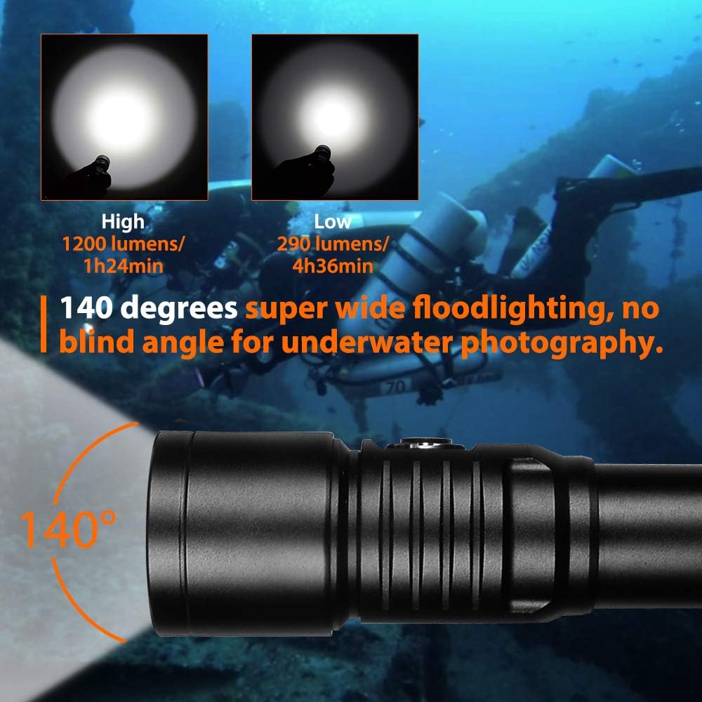 1200 Lumen Scuba Diving Video Light H3600