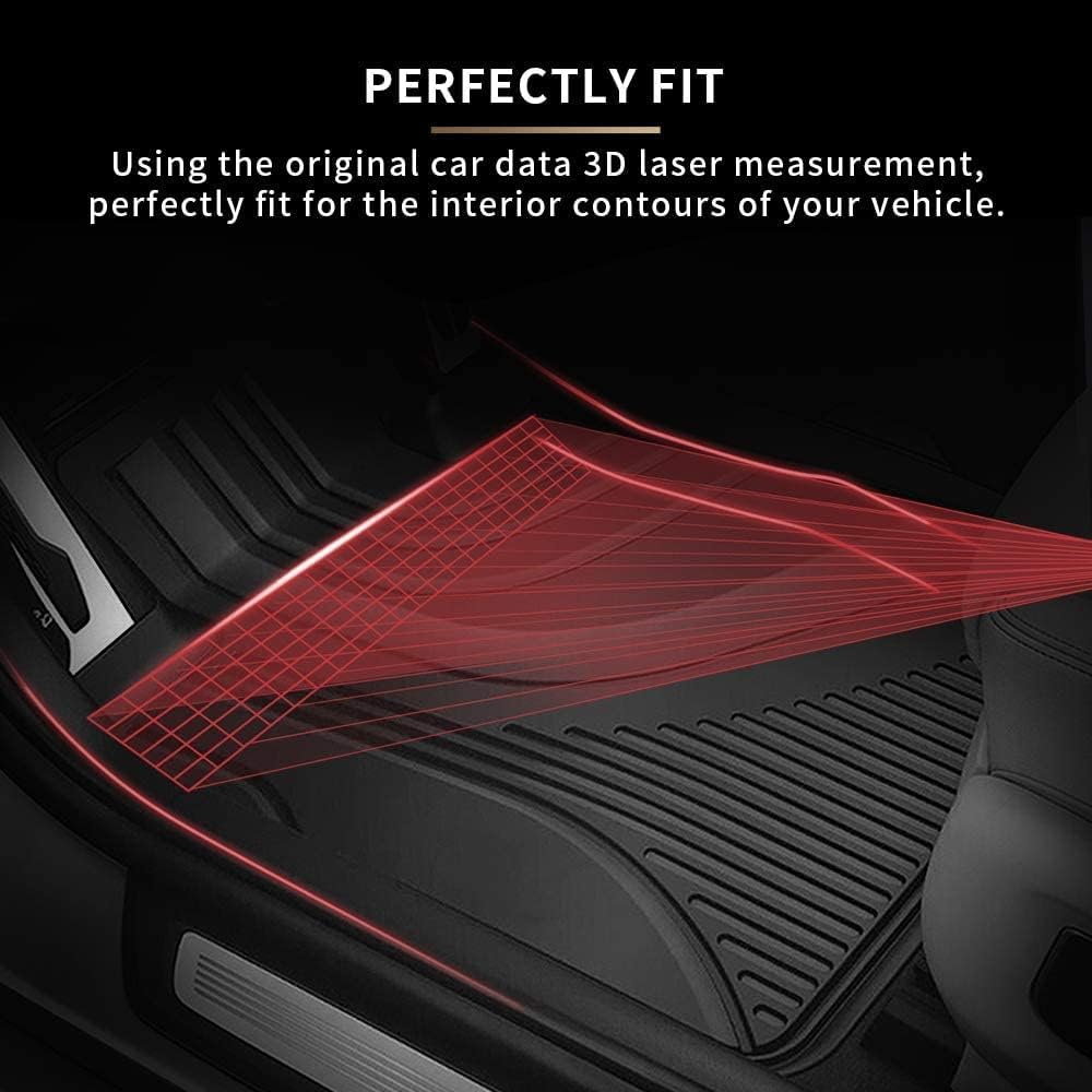 Heavy Duty TPE All Weather Car Floor Mats Full Set J6980
