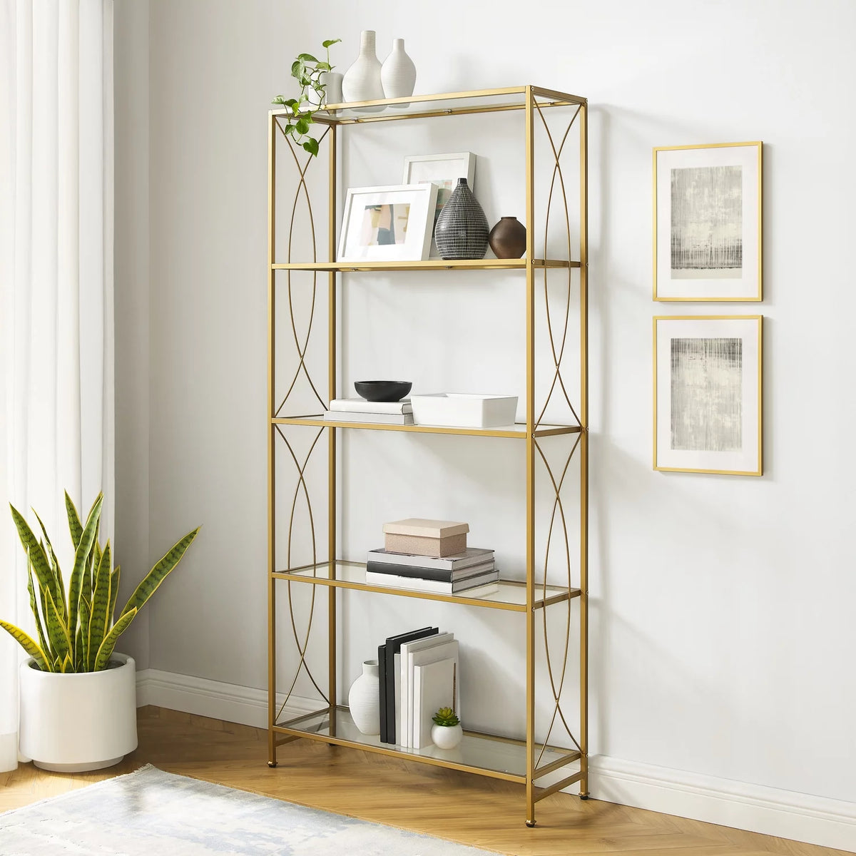 Gold Etagere F516643