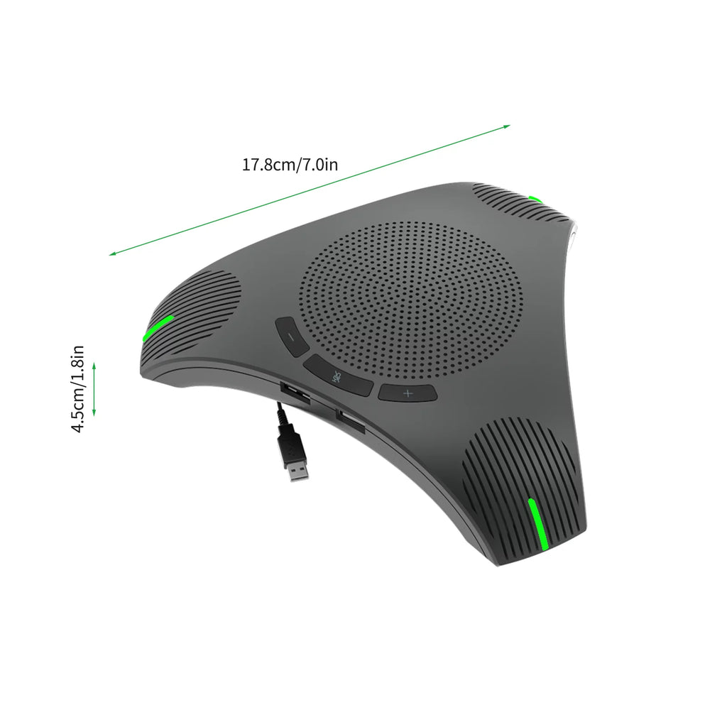 USB Speakerphone Conference Microphone Omnidirectional 360° Voice Pickup I95243