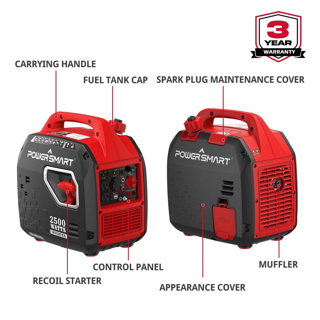 2500W Portable Inverter Gas Generator Q3990