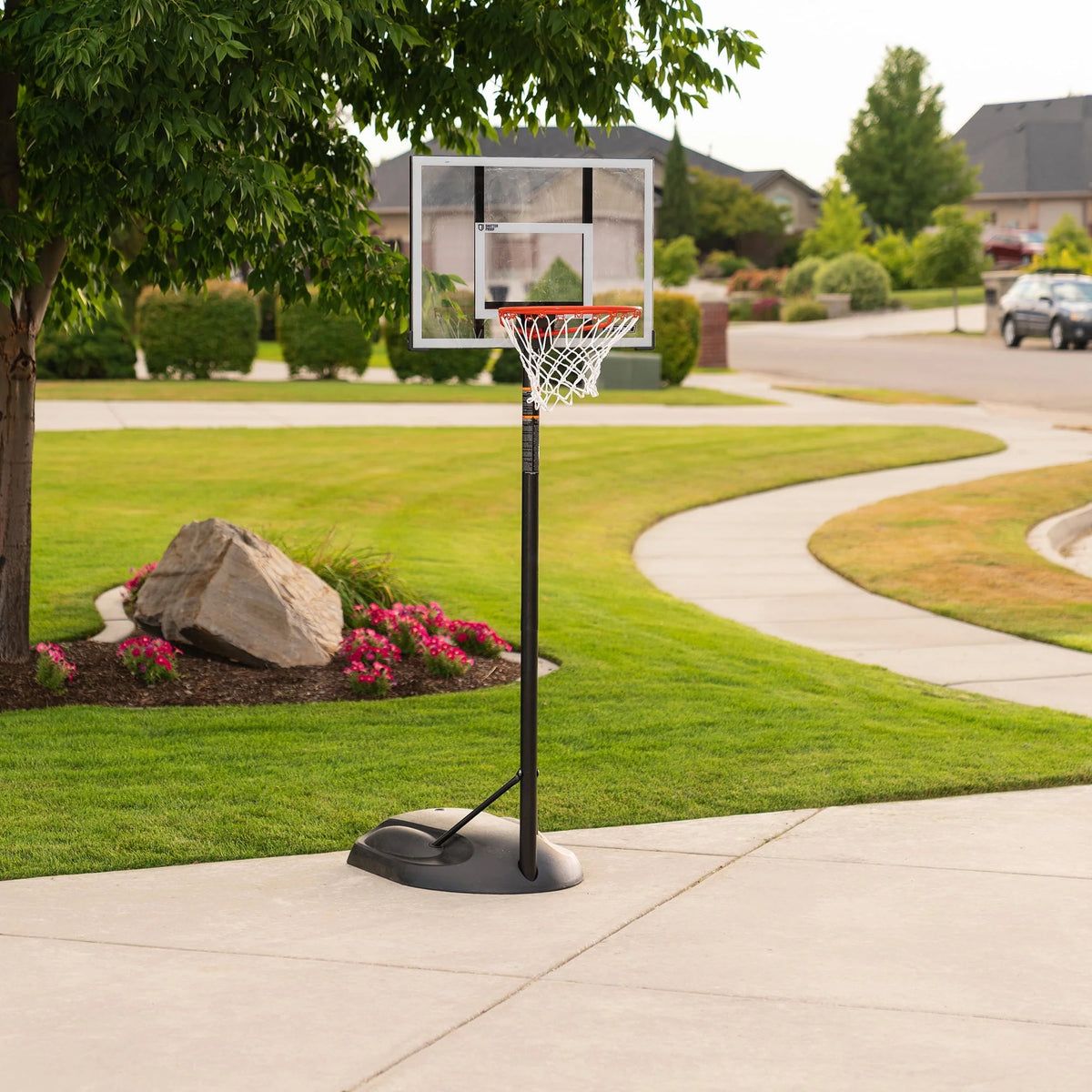 Adjustable Youth Portable Basketball Hoop 30 inch Polycarbonate N850608