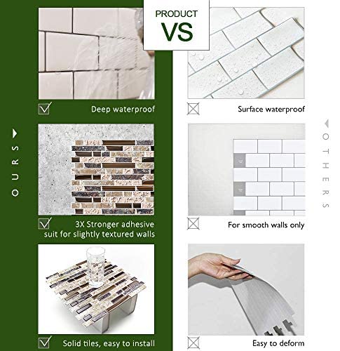 10-Sheet Peel and Stick Wall Tile in Sandstone Y31824
