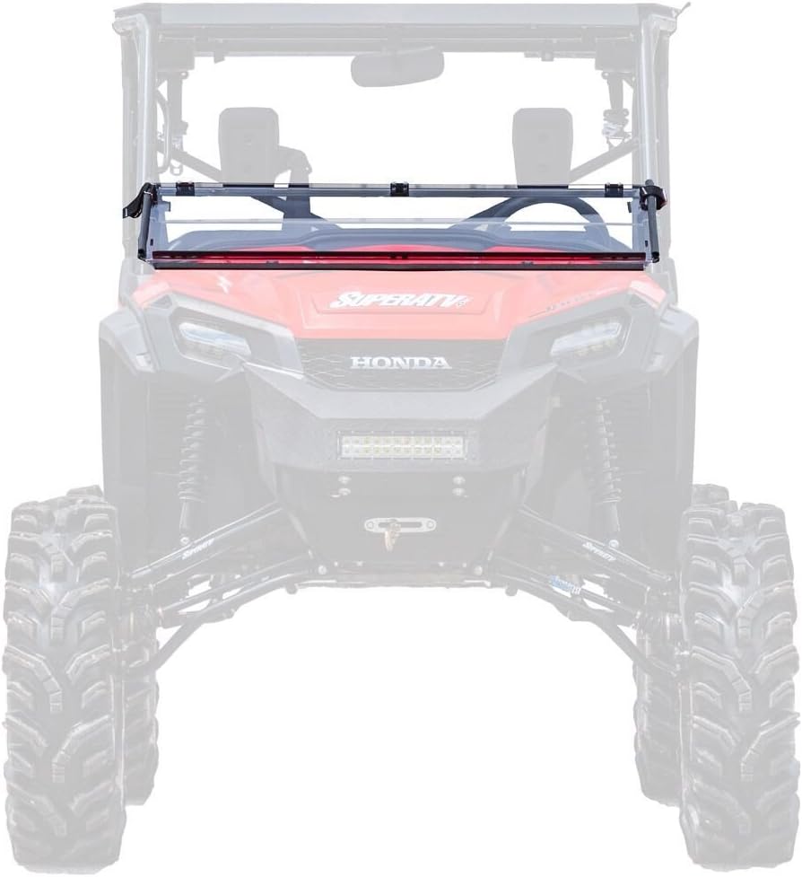 Heavy Duty Scratch Resistant Flip Down 2-in-1 Windshield X7518