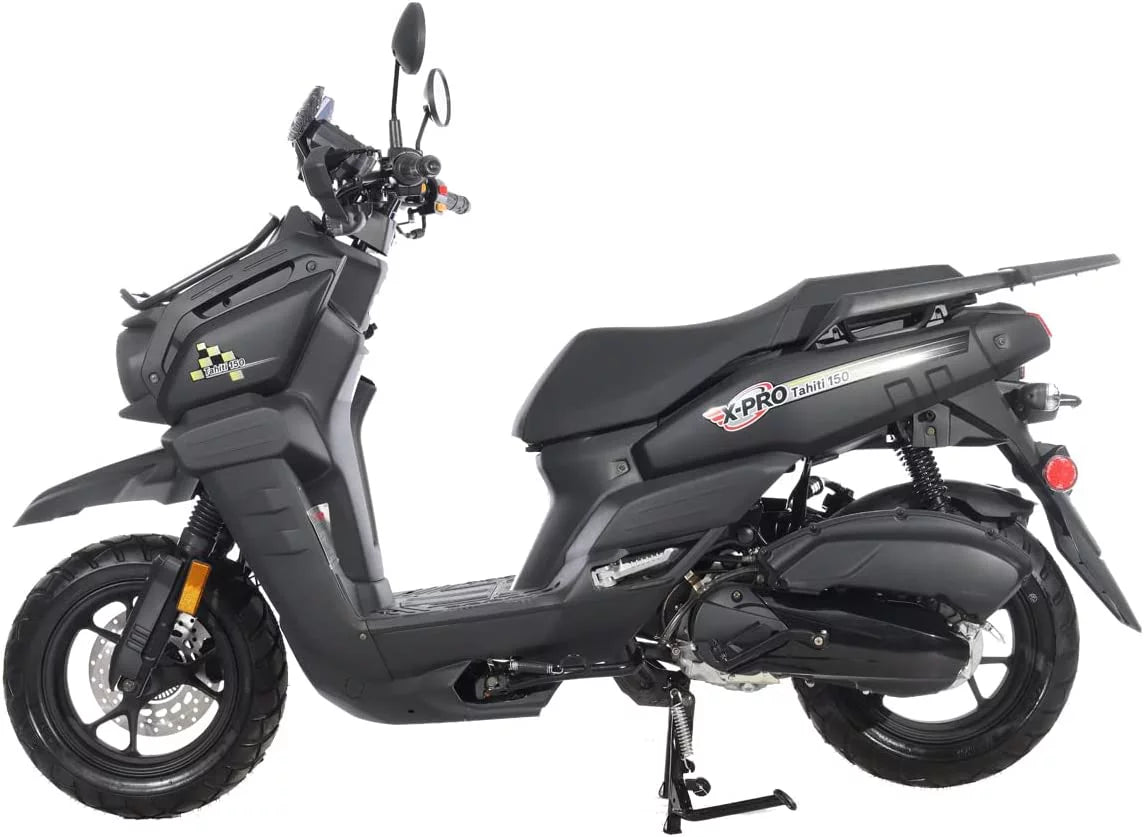 150cc Gas Moped Scooter with 12" Aluminum Wheels T721