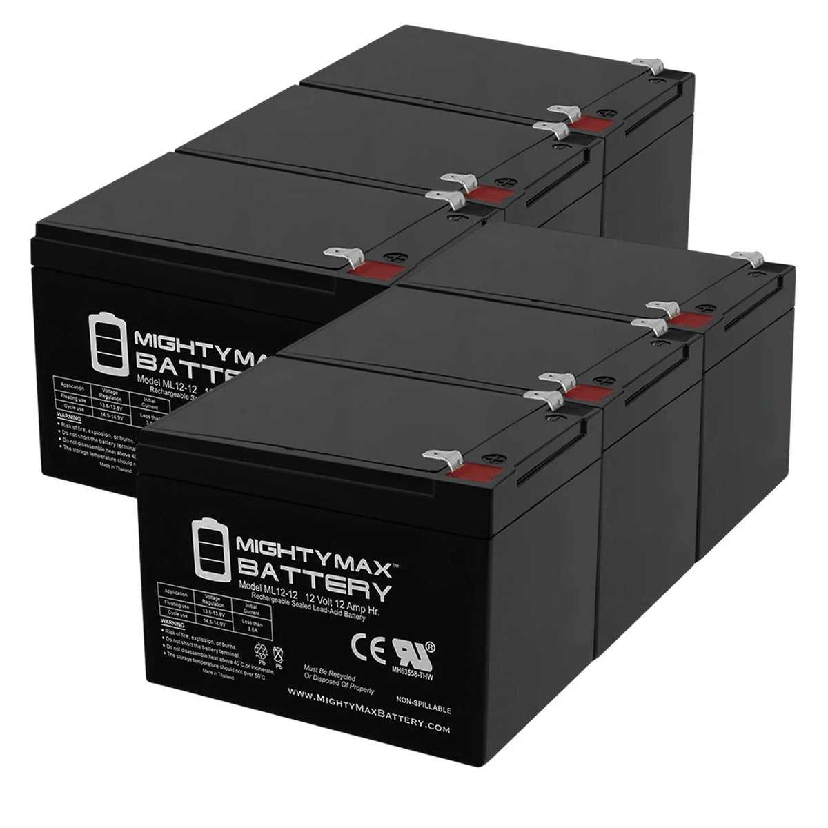 12V 12Ah Sealed Lead Acid Rechargeable Battery A370862