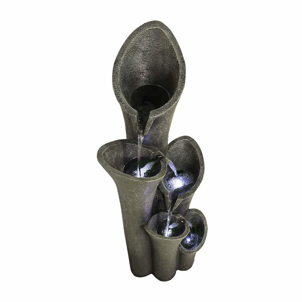 Faux Stone LED Floor-standing Water Fountain P4202