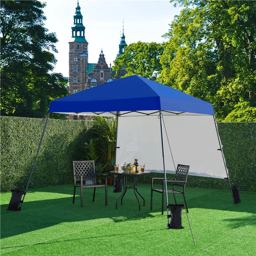 Blue Pop-Up Canopy with Backpack Bag D752317