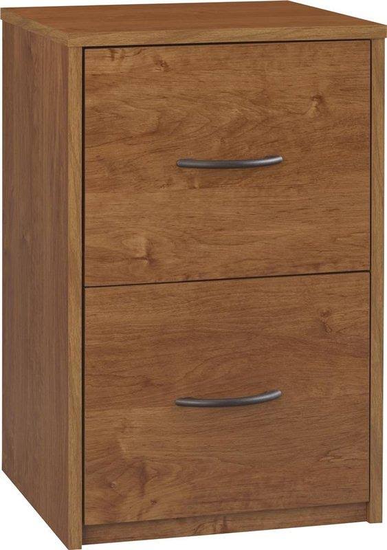 2 Drawer File Cabinet Black Oak J7195