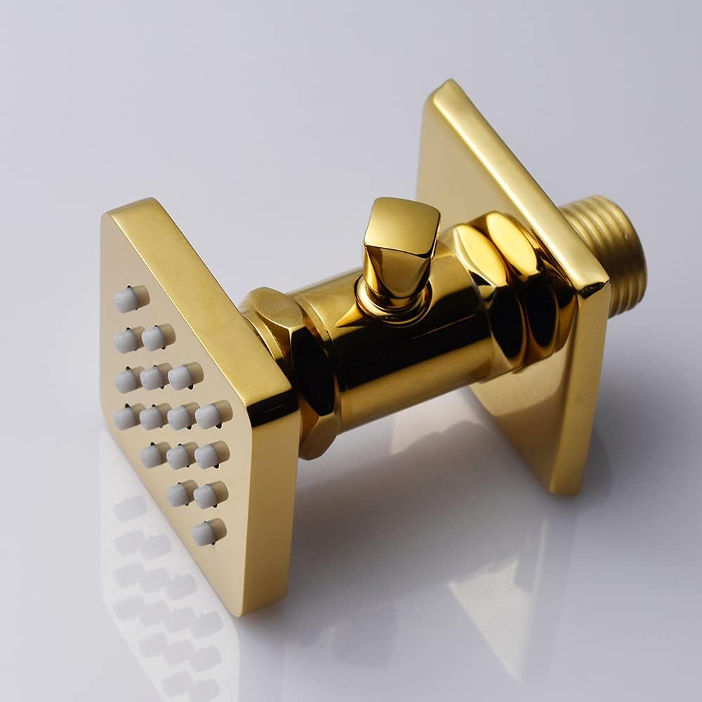 4 PCS Polished Gold Solid Brass Body Sprayer Shower Head B20804
