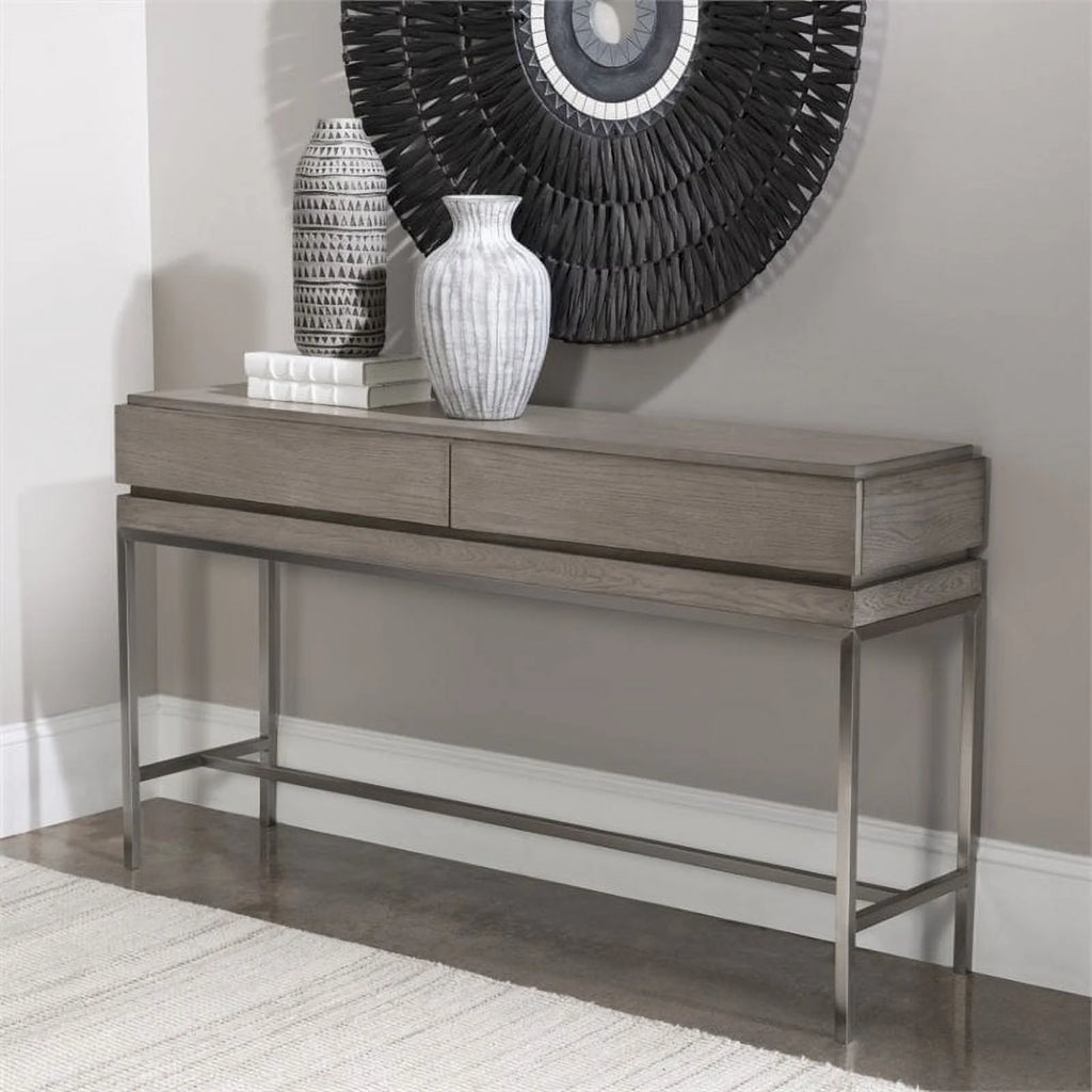 Modern Oak Console Table M22800