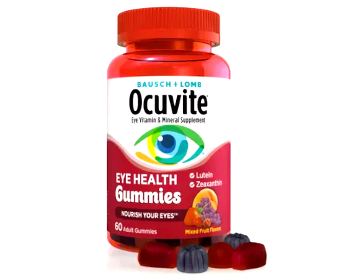 Eye Vitamin & Mineral Supplement Gummies with Lutein & Zeaxanthin, 60 Gummies, 4-Pack W862