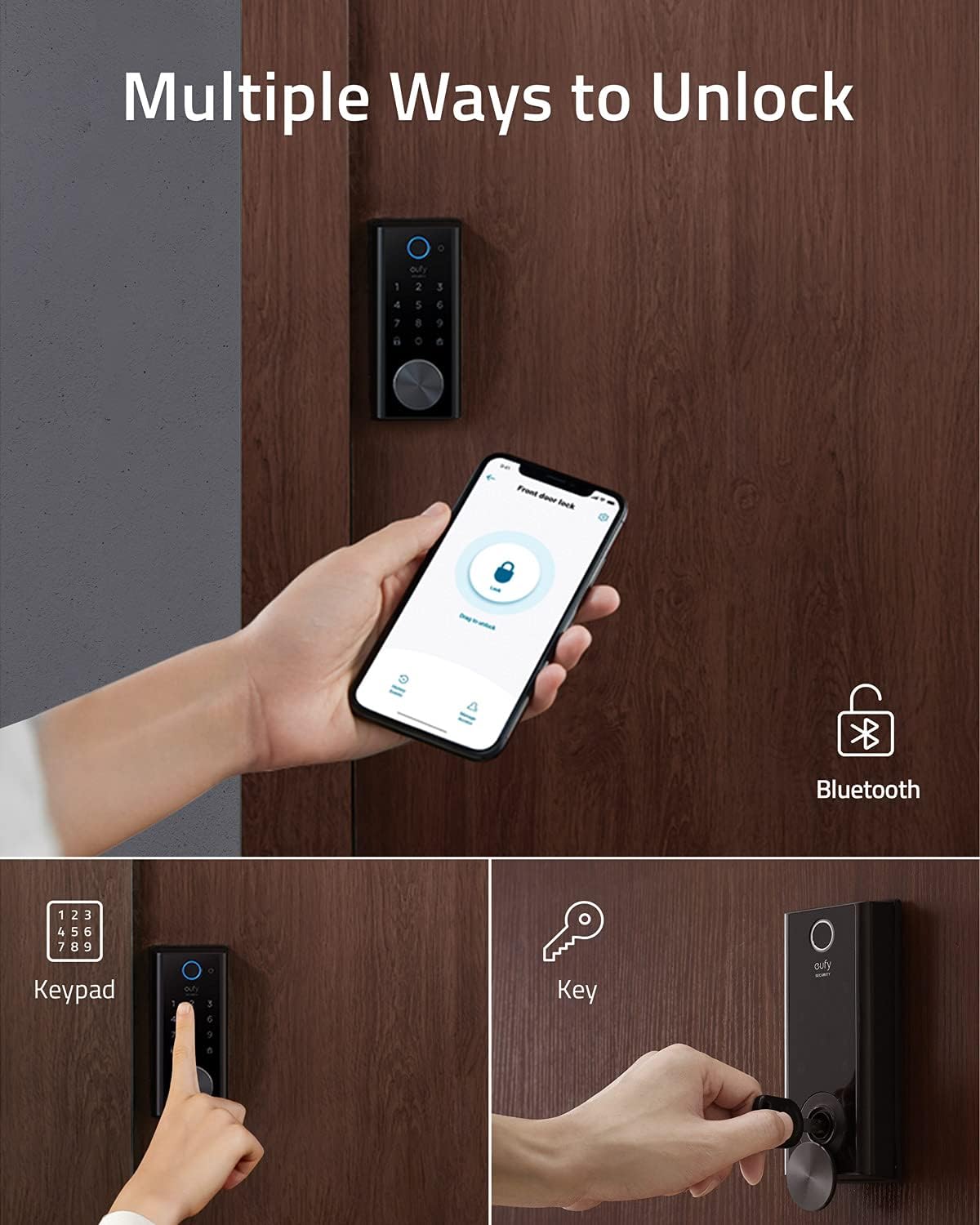Smart Lock Touch & Wi-Fi Fingerprint Keyless Entry Door Lock D856