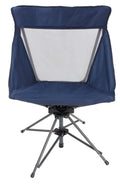 Navy Mesh Back Swivel Folding Chair G6589