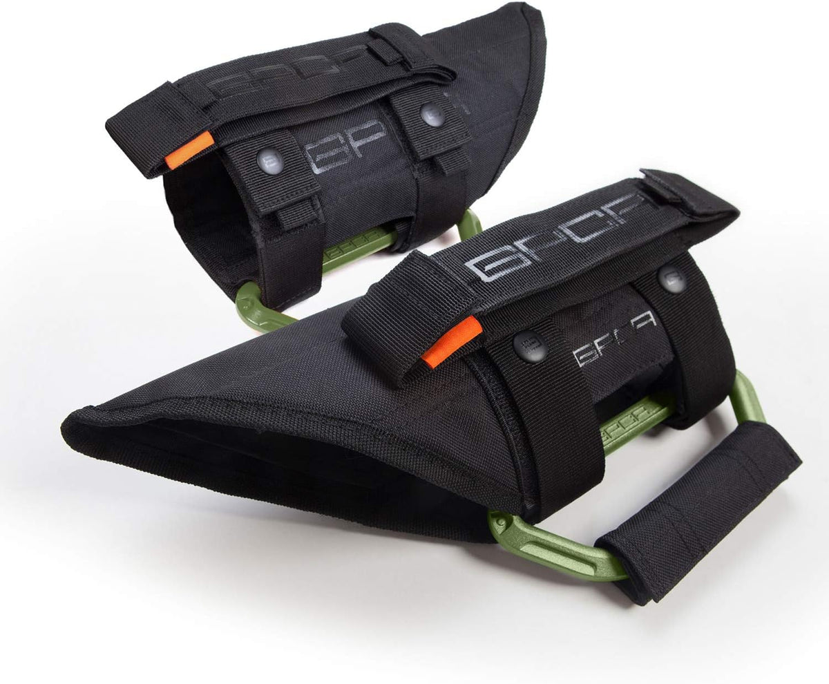 Army Green Grab Handle Pair S7826