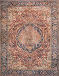Red Navy 5' x 7'6 Rug E22801