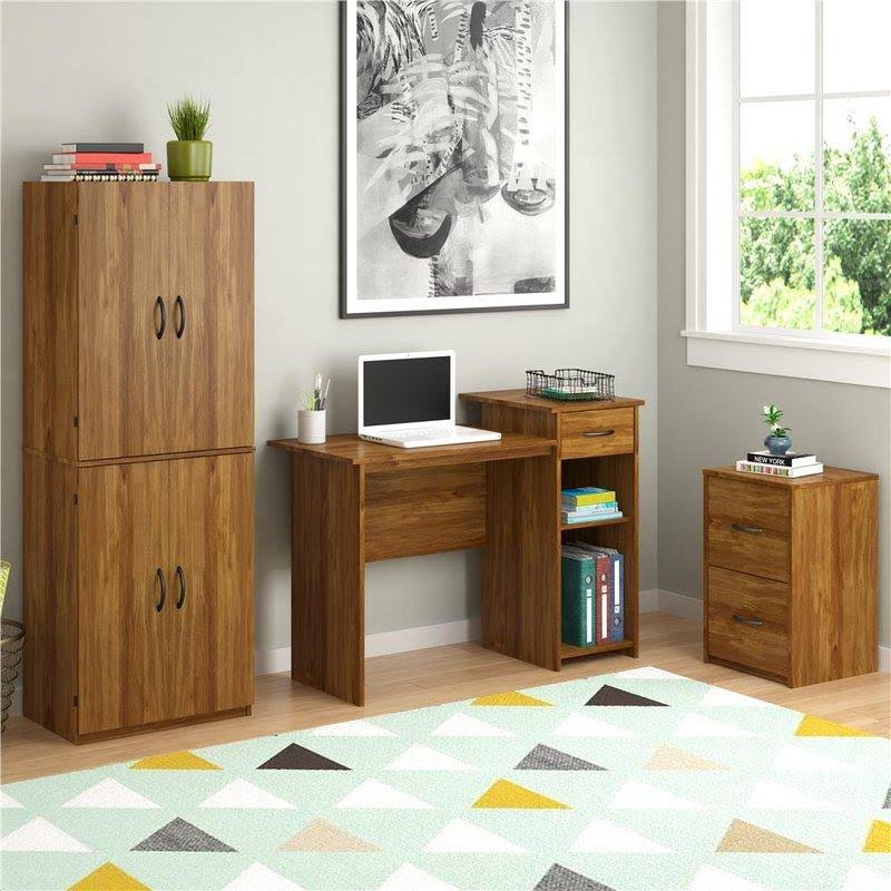 2 Drawer File Cabinet Black Oak J7195