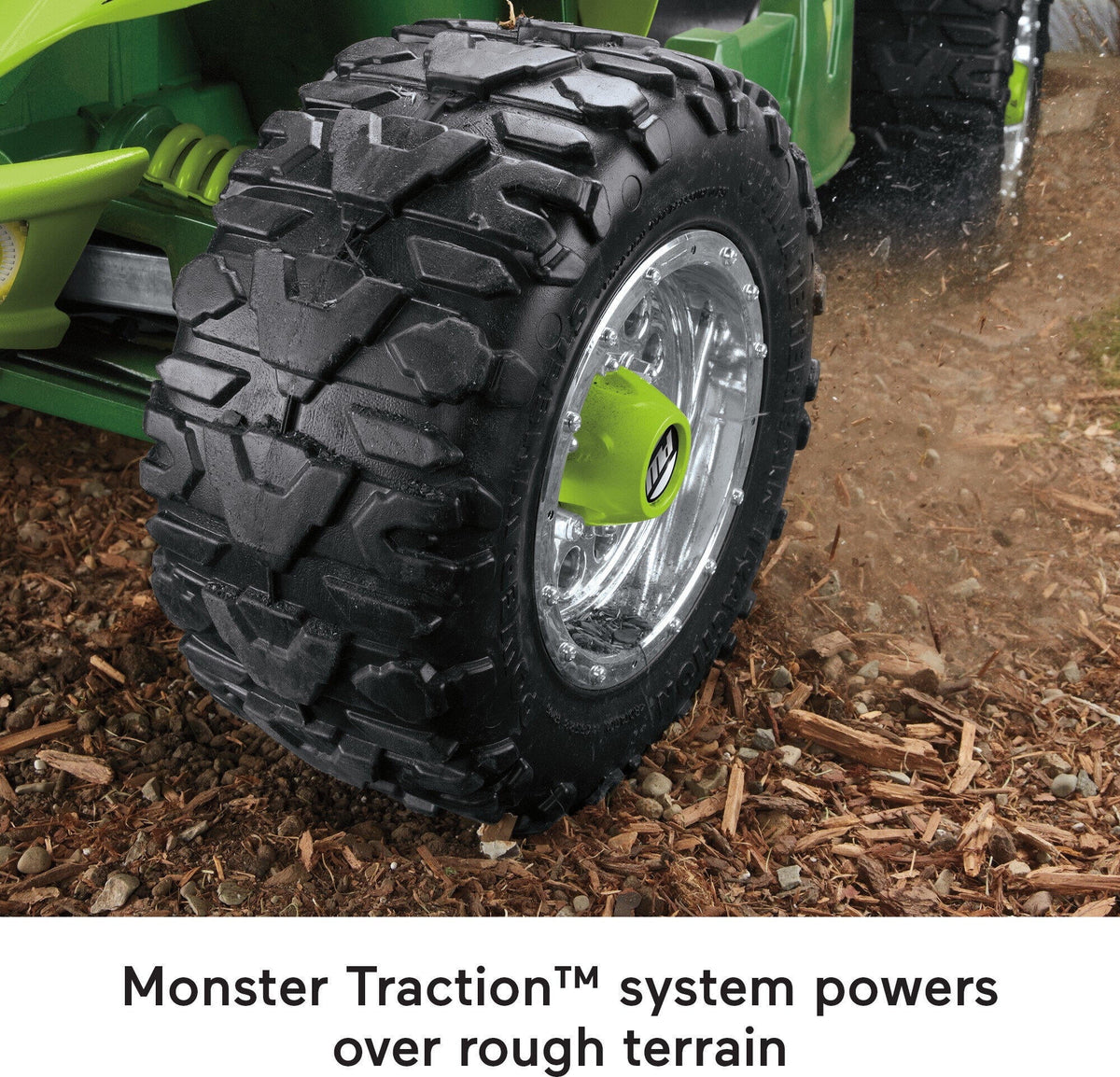 Green 12V Battery-Powered Ride-On Vehicle W455