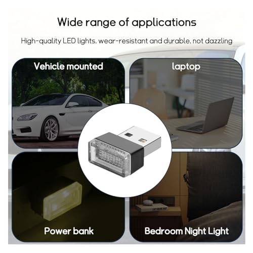 4 PCS USB LED Car Interior Atmosphere Lamp E523