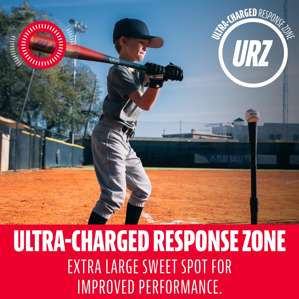Kids Baseball Teeball Bat - 24 Inches 11oz - 2 5/8 Inch Barrel - Red Q3529