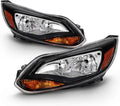 Black Trim Halogen Headlights Pair R1765