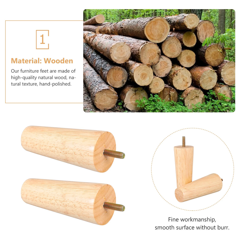 Wood Furniture Legs Set of 4 T629122