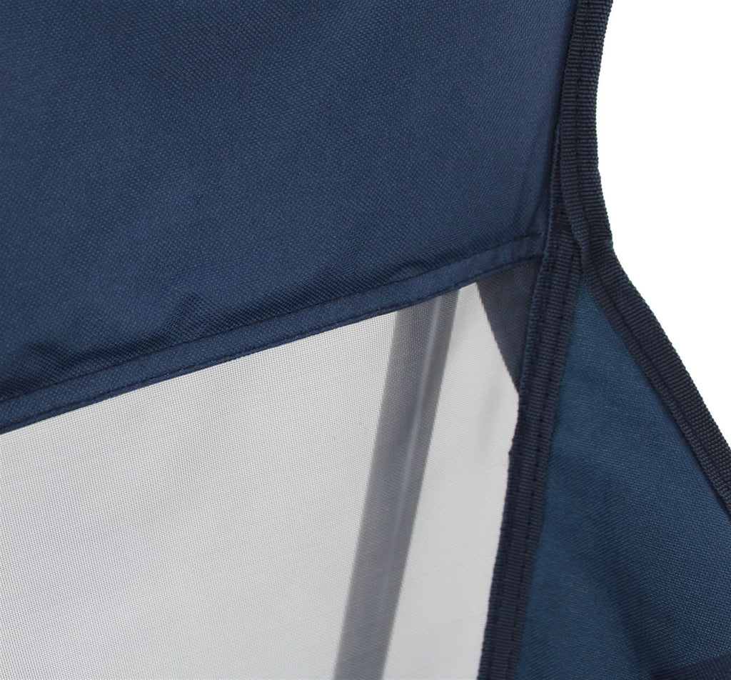 Navy Mesh Back Swivel Folding Chair G6589