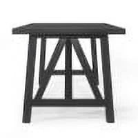 Black Farmhouse Wood Dining Table N691995