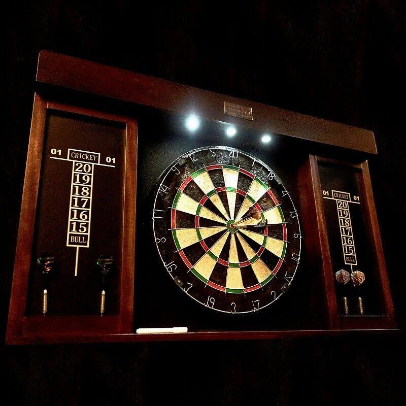 40x22 Dartboard Cabinet with LED Light T35058
