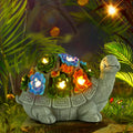 Turtle Statue with Succulent and 7 LED Colour Lights Z452786