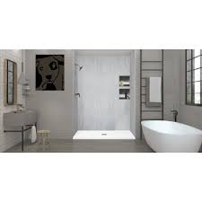 Cameo Single Threshold Shower Base with Center Drain G807