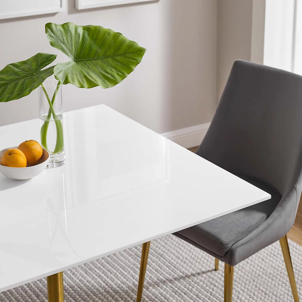 36" Square Wood Top Dining Table N1614