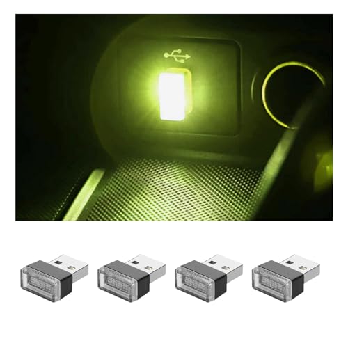 4 PCS USB LED Car Interior Atmosphere Lamp E523