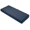 Heather Indigo Blue 42"W x 18"D x 3"T Patio Cushion with Water Resistant Backing X563291