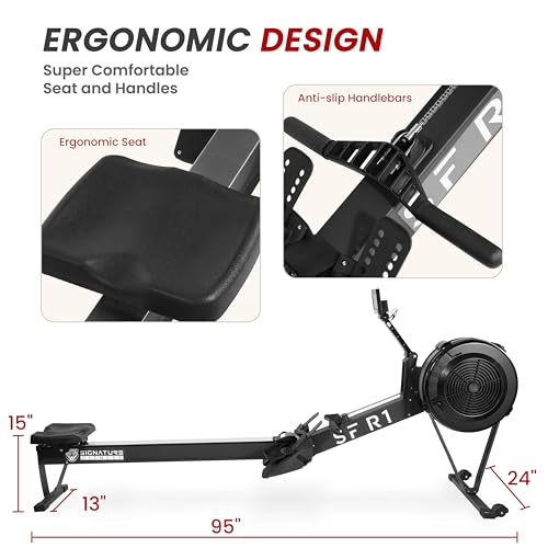 Indoor Wind Resistance Rowing Machine with LCD Display H478
