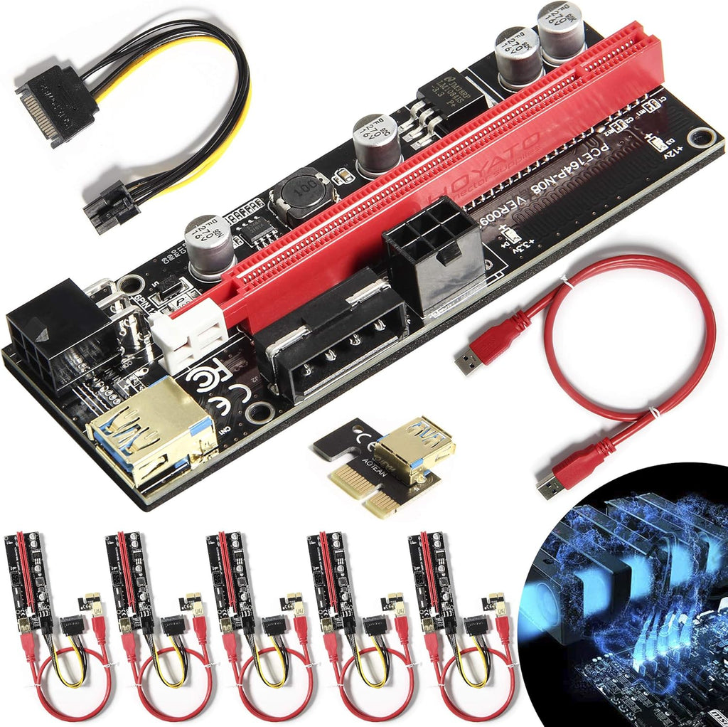 PCIE Riser Express Cable 1X to 16X 6 Pack U82469