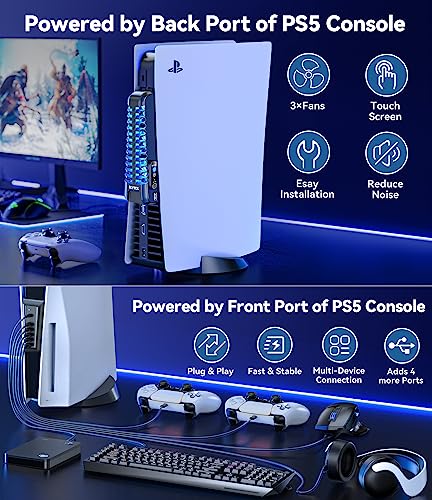 PS5 Cooling Fan with USB HUB Q20710