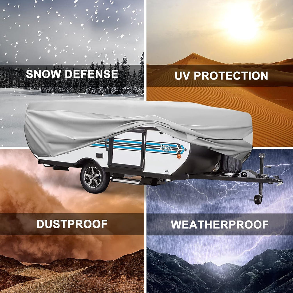 520D Oxford Fabric Pop Up Camper Cover Fits 10' - 12' RV A799