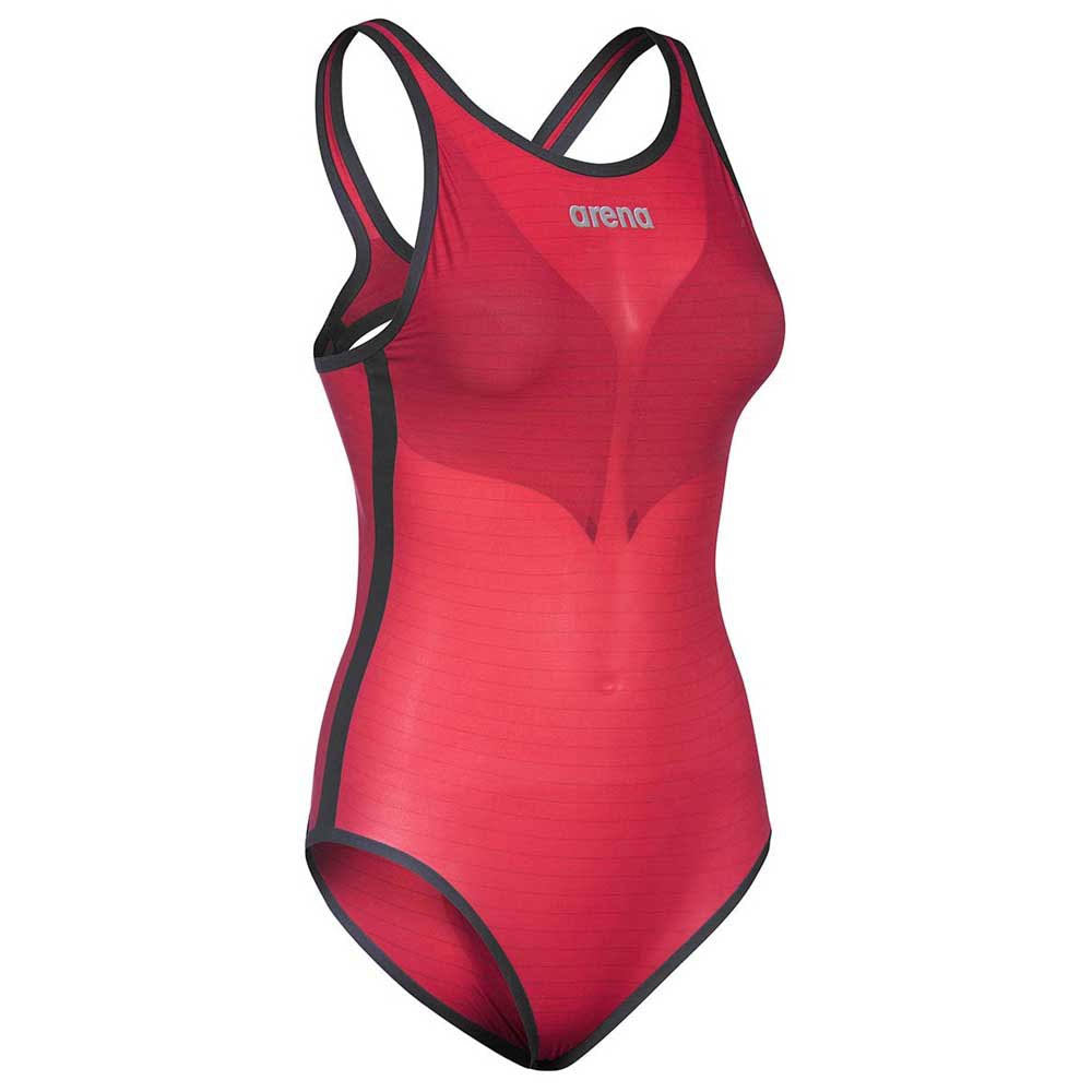 Open Back Jester Red Racing Swim Top R882