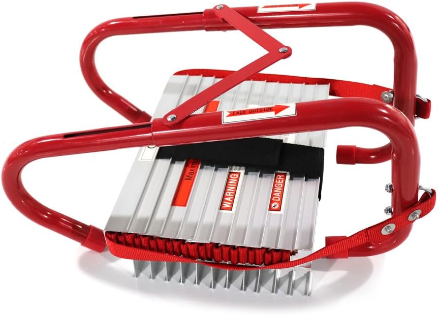 15 Foot 2 Story Emergency Escape Ladder with Wide Steps P901717