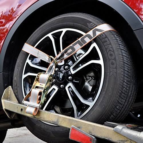 2 inch x 96 inch Car Tie Down with Snap Hooks, 4 Pack P969