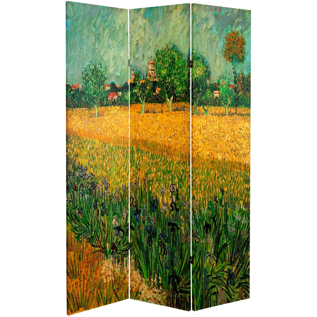 6 ft. Tall 3 Panel Canvas Room Divider P438