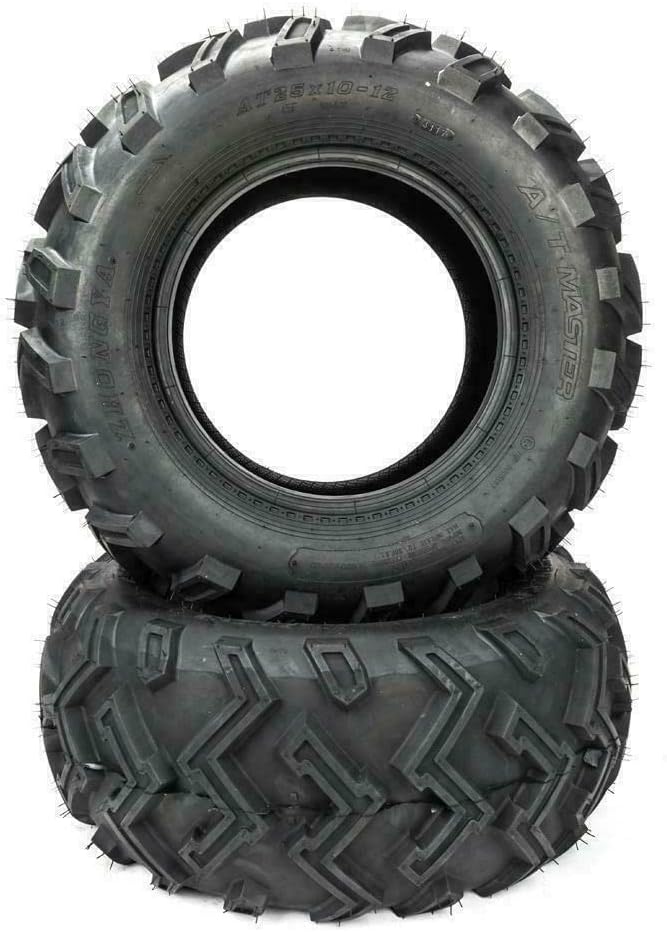 2PCS 25x10-12 Tubeless 6PR All-Terrain ATV UTV Sport Tires X240542
