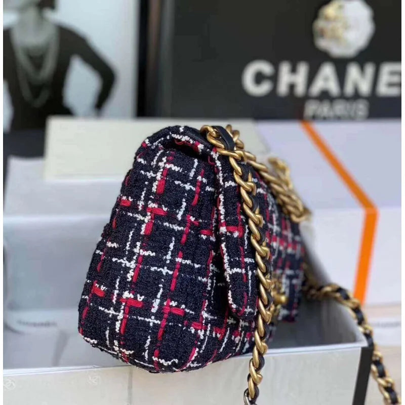 Tweed Flap Bag T5127