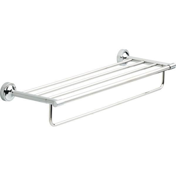 Chrome Towel Rack with Storage A4663