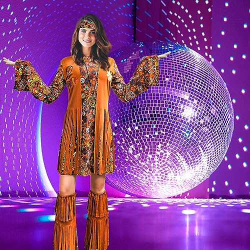 Hippie Costume Disco Dress Set R5713